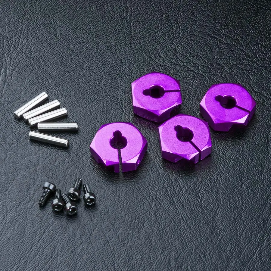Mst Alum. Hex Wheel Hub 4Mm - Purple 1