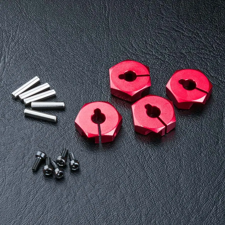 Mst Alum. Hex Wheel Hub 4Mm - Red 1