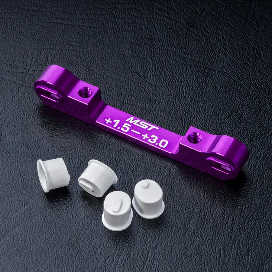 Mst Adjustable Alum. Suspension Mount (+1.5-+3.0) - Purple 1