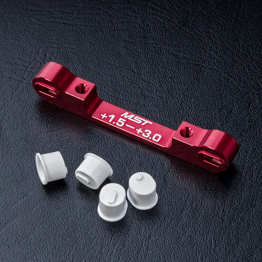 Mst Adjustable Alum. Suspension Mount (+1.5-+3.0) - Red 1