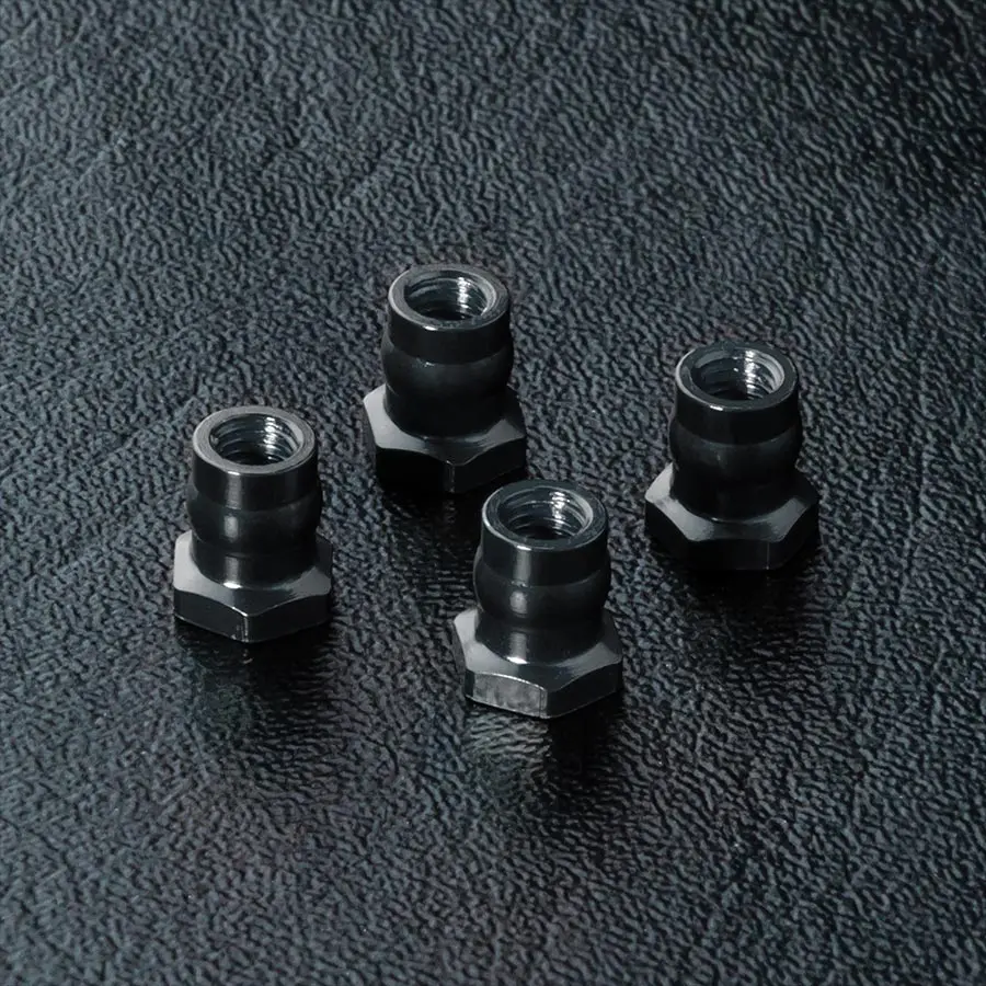 Mst Alum. Ball Connector Nut 4.8 - Black 1