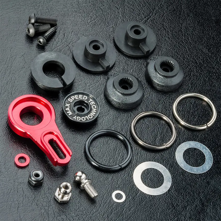 Mst Alum. 8-Adjusting Servo Saver - Red 1