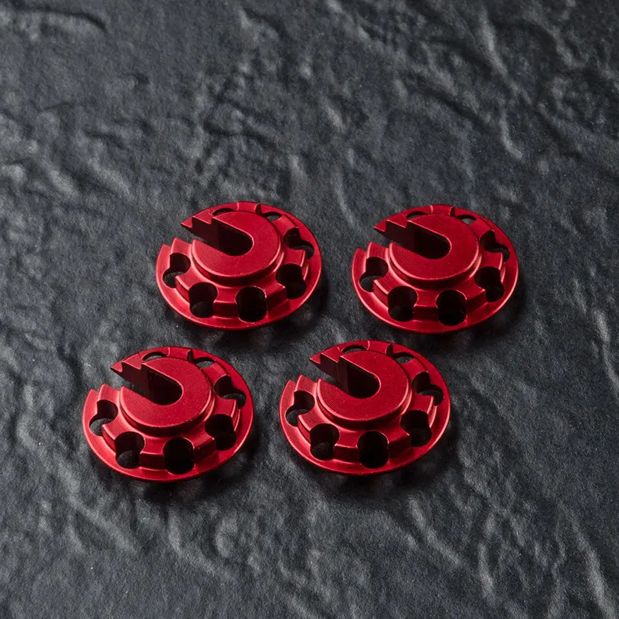 Mst Alum. Lightweight Lowered Shock Mount - Red 1