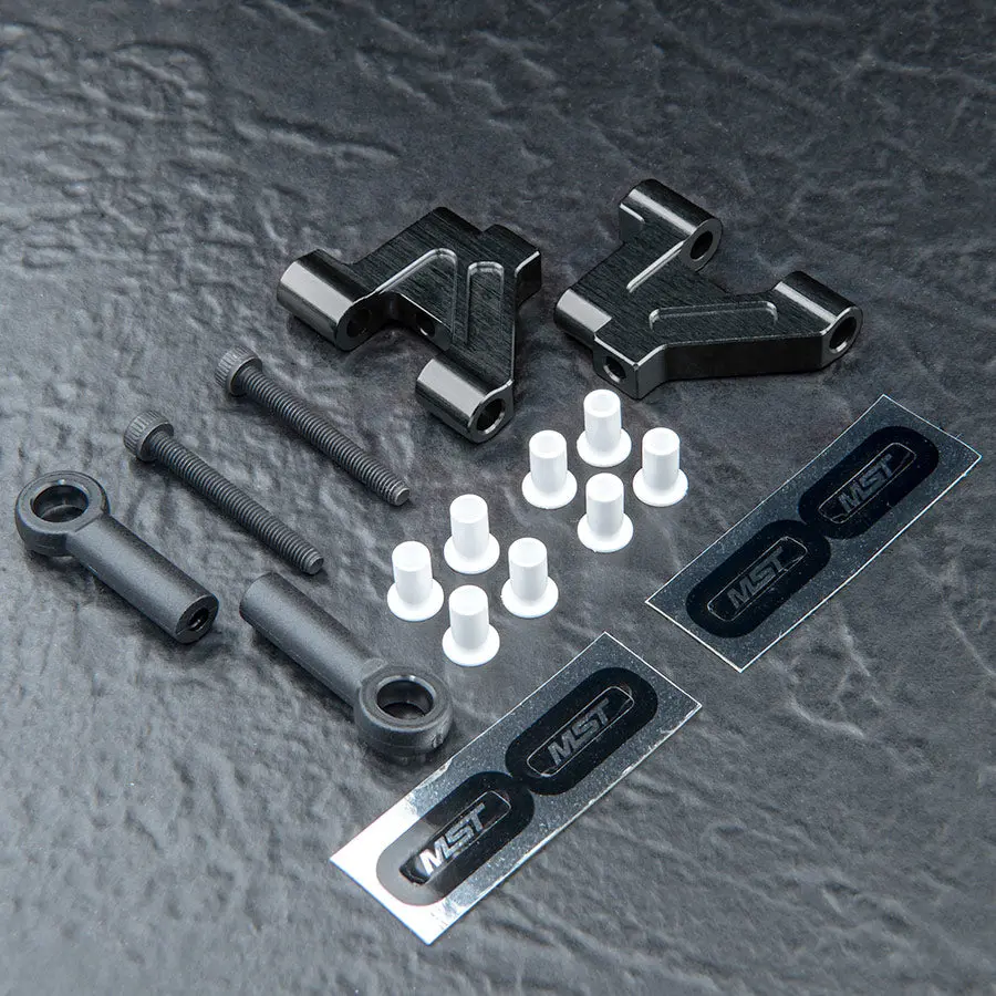 Mst Alum. M Front Lower Arm Set - Black 1