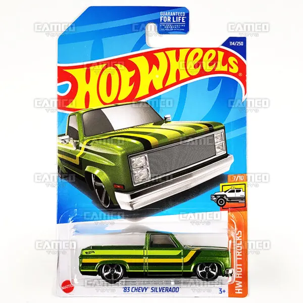 83 Chevy Silverado #114 Green - 2022 Hot Wheels 1