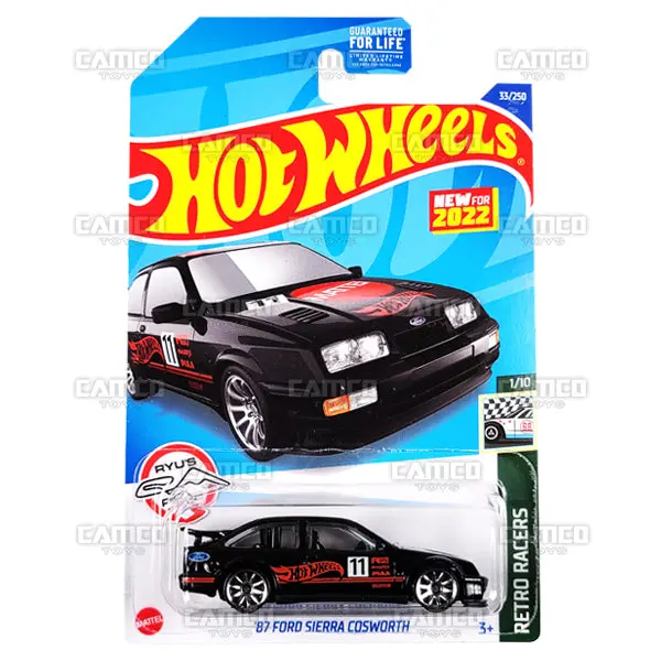 87 Ford Sierra Cosworth #33 Black - 2022 Hot Wheels 1