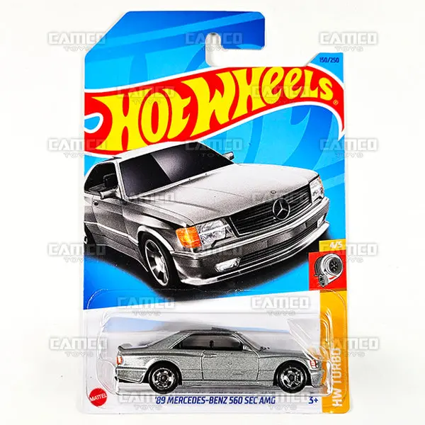 89 Mercedes-Benz 560 Sec Amg #150 Silver - 2023 Hot Wheels 1