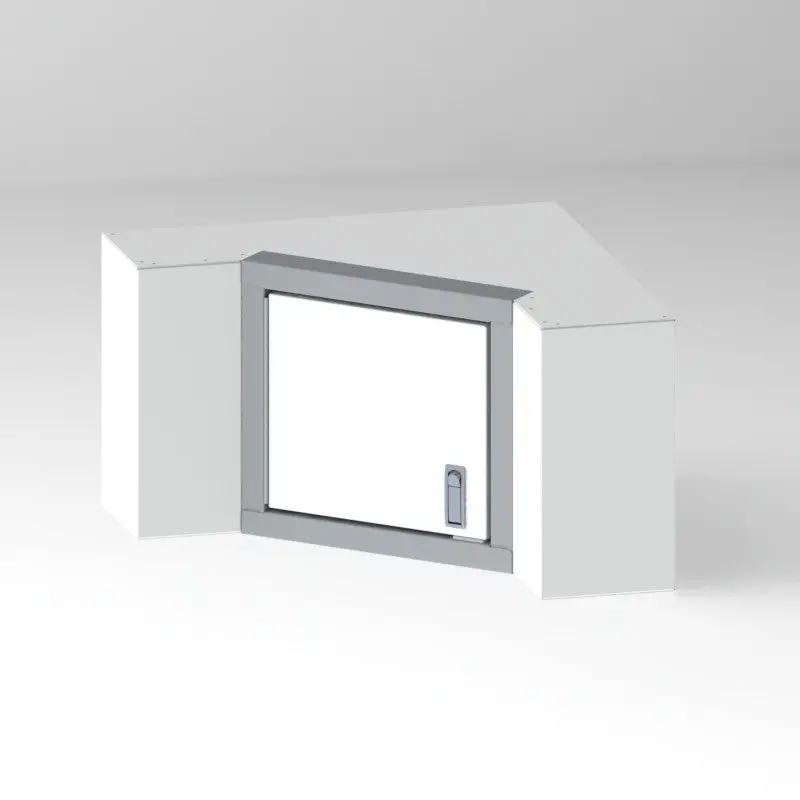 Wall Cabinet, Corner, 16"H X 8"D X 18"W 1