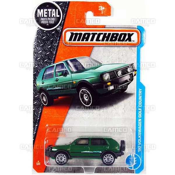 90 Volkswagen Golf Country #4 Green - 2017 Matchbox 1