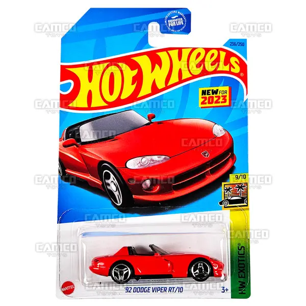 92 Dodge Viper Rt10 #236 Red - 2023 Hot Wheels 1