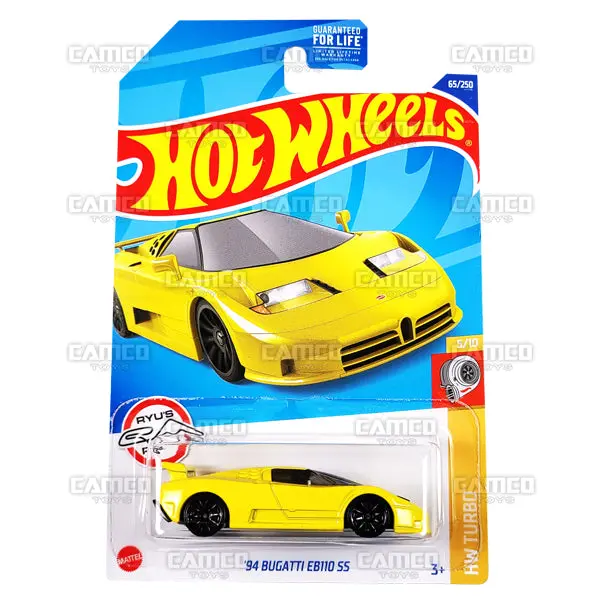 94 Bugatti Eb110 Ss #65 Yellow - 2022 Hot Wheels 1