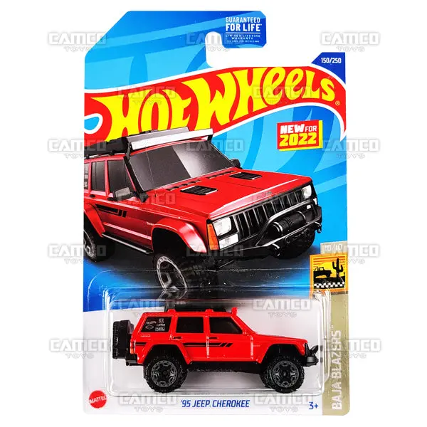 95 Jeep Cherokee #150 Red - 2022 Hot Wheels 1