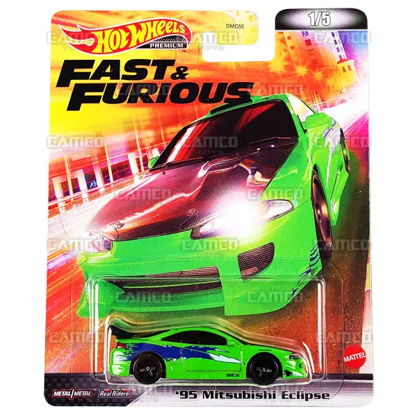95 Mitsubishi Eclipse #1 Green - 2022 Hot Wheels (Fast & Furious) 1