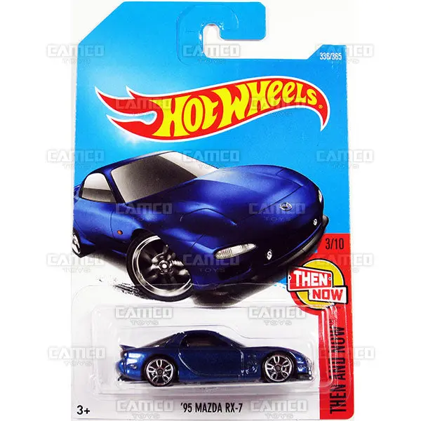 95 Mazda Rx-7 #336 Blue - 2017 Hot Wheels 1