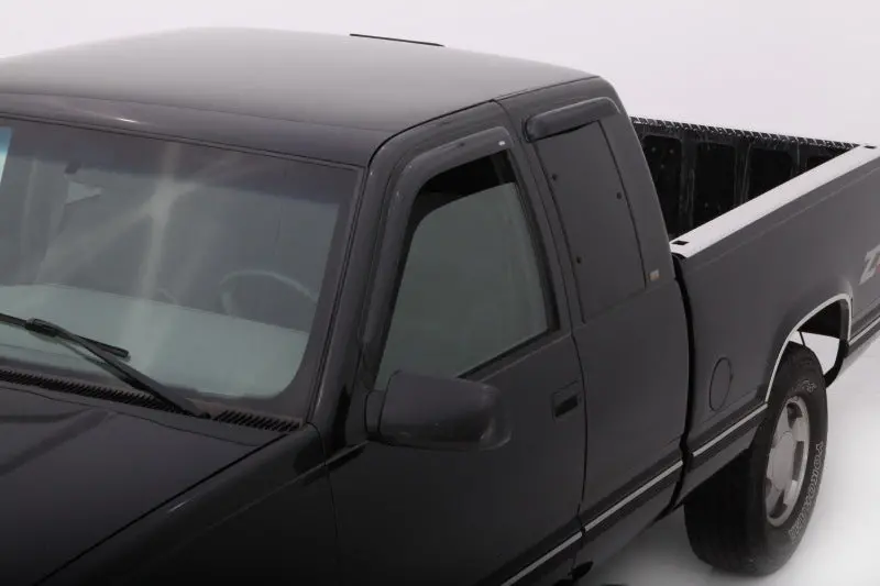 Avs 88-99 Chevy Ck Ext. Cab Ventvisor Outside Mount Window Deflectors 4Pc - Smoke 1