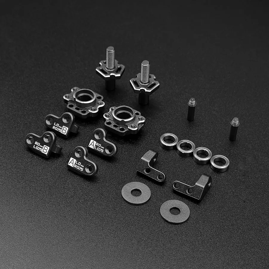 Team Ad Steering Blocks - Black 1