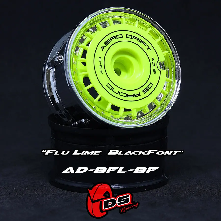 Aero Drift Wheel Cover - Flat Flu Lime W/ Black Font 1