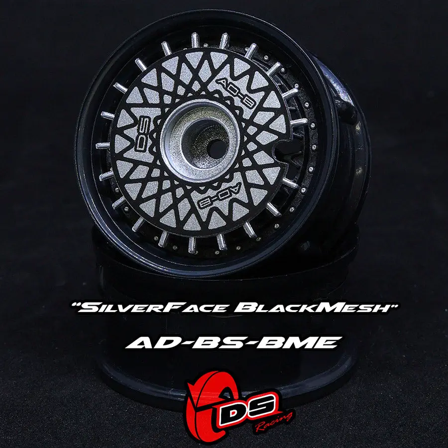 Aero Drift Wheel Cover - Flat Silver W/ Black Mesh 1