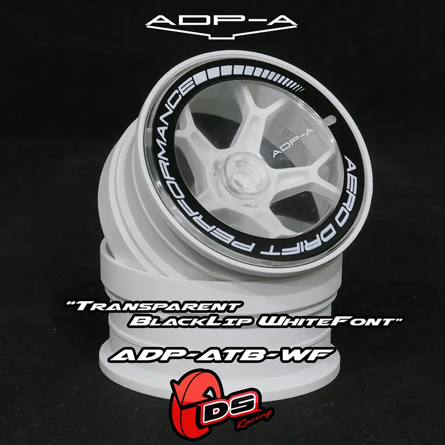 Aero Drift Performance Wheel Cover - Sloped Transparent / Black Lip 1