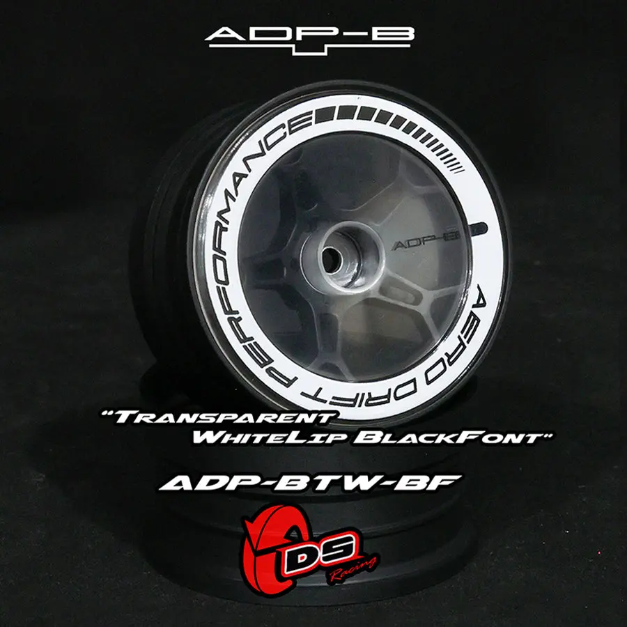 Aero Drift Performance Wheel Cover - Flat Transparent / White Lip 1