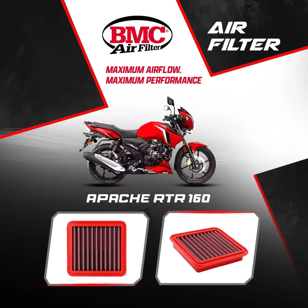 Bmc Air Filter Tvs Apache Rtr 160/200 Fm01148 1