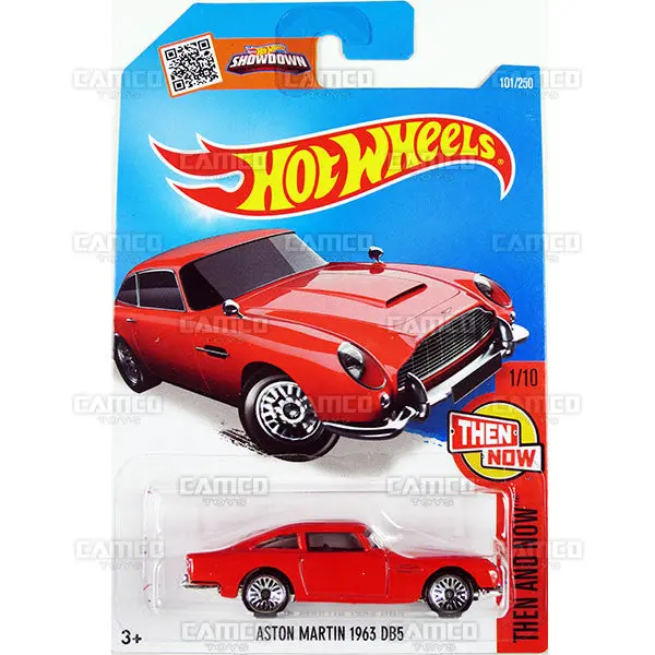 Aston Martin 1963 Db5 #101 Red - 2016 Hot Wheels 1