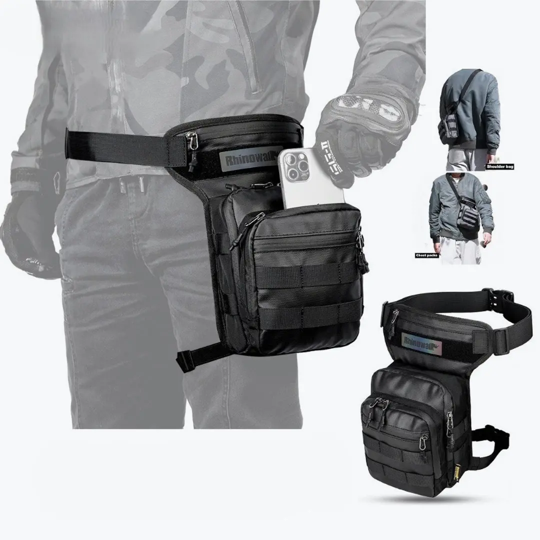 Rhinowalk Multi Purpose Tactical Drop Leg Bag Mt102bk 1