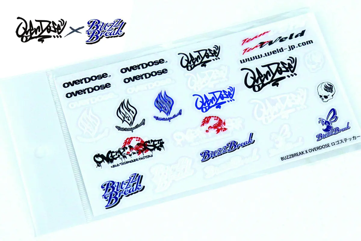 Overdose X Buzz Break Logo Sticker 1