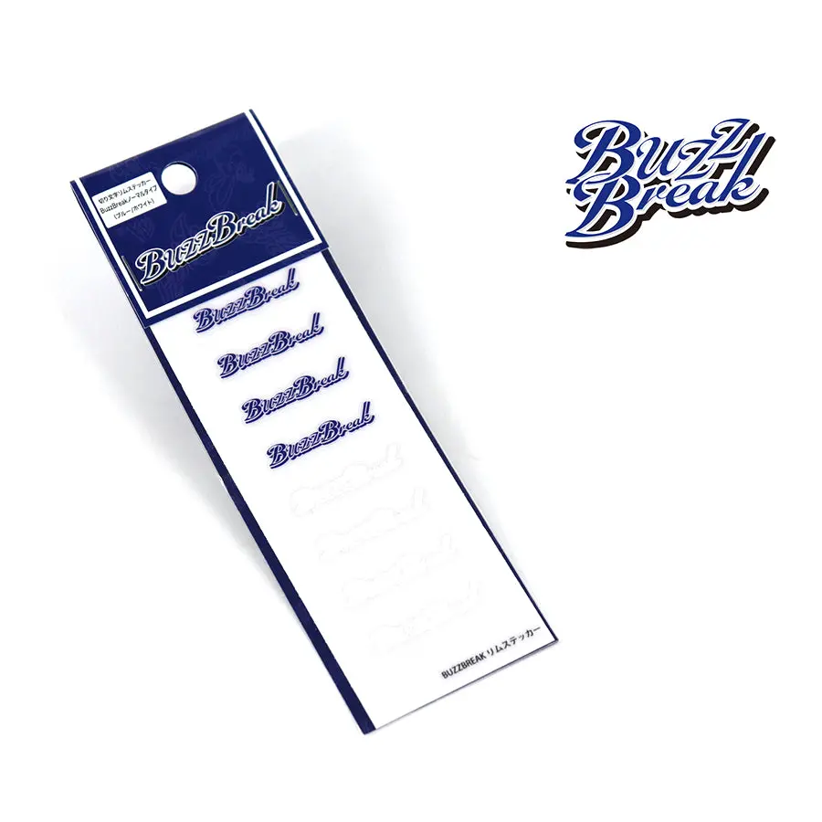 Buzz Break Cut-Out Rim Sticker - Buzzbreak Standard Type Blue/White 1