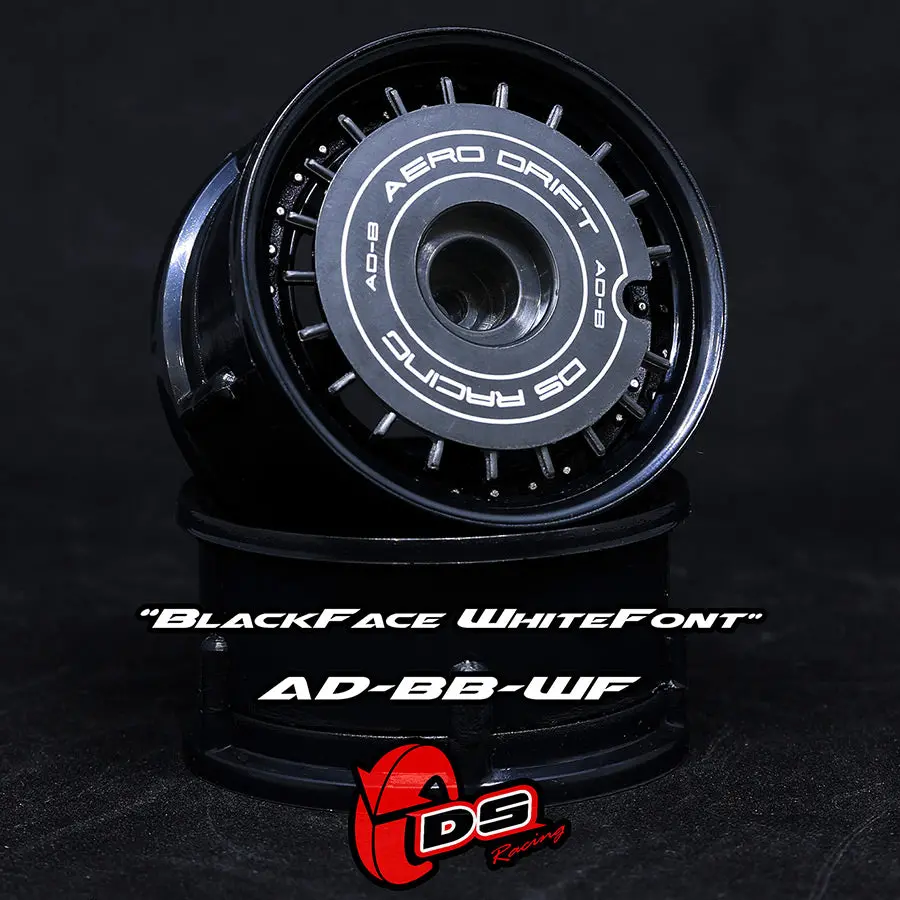 Aero Drift Wheel Cover - Flat Black W/ White Font 1