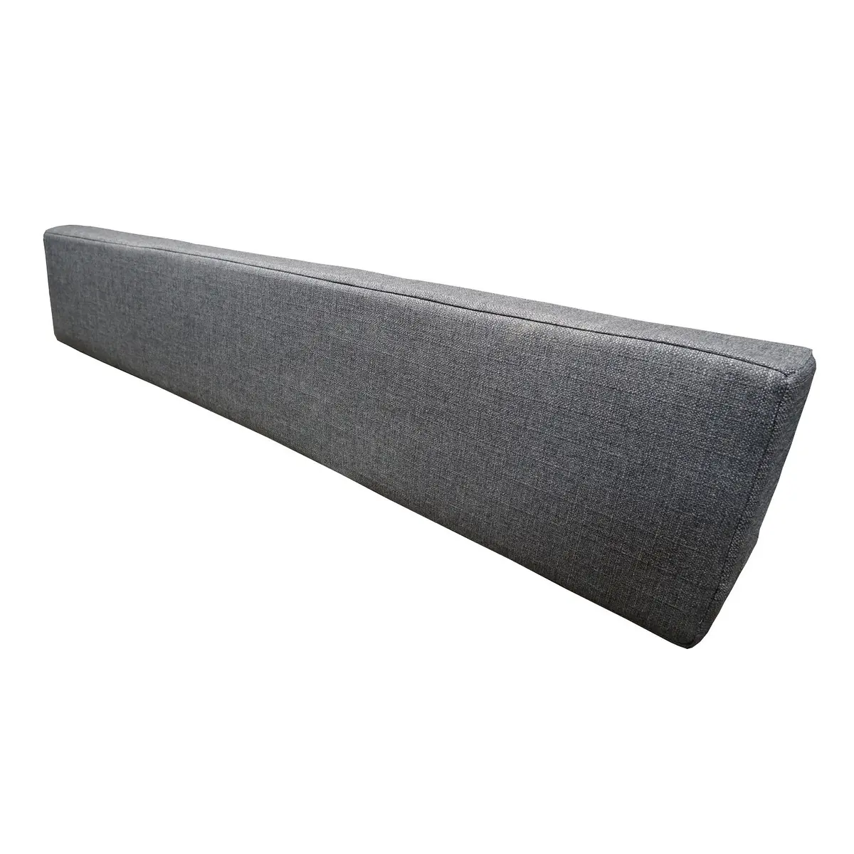 58" Loose Back Rest Triangle Cushion - Charcoal Cloth 1