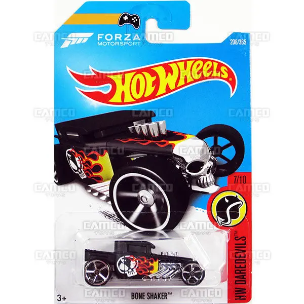 Bone Shaker #208 Black (Forza) - 2017 Hot Wheels 1