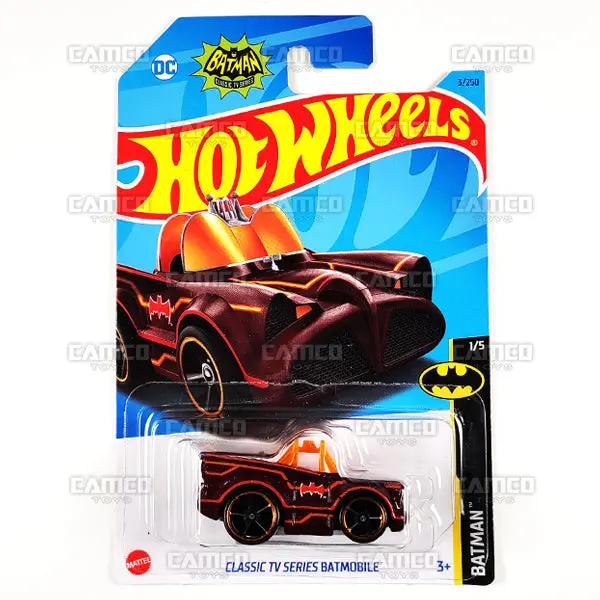 Classic Tv Series Batmobile #3 Maroon - 2023 Hot Wheels 1