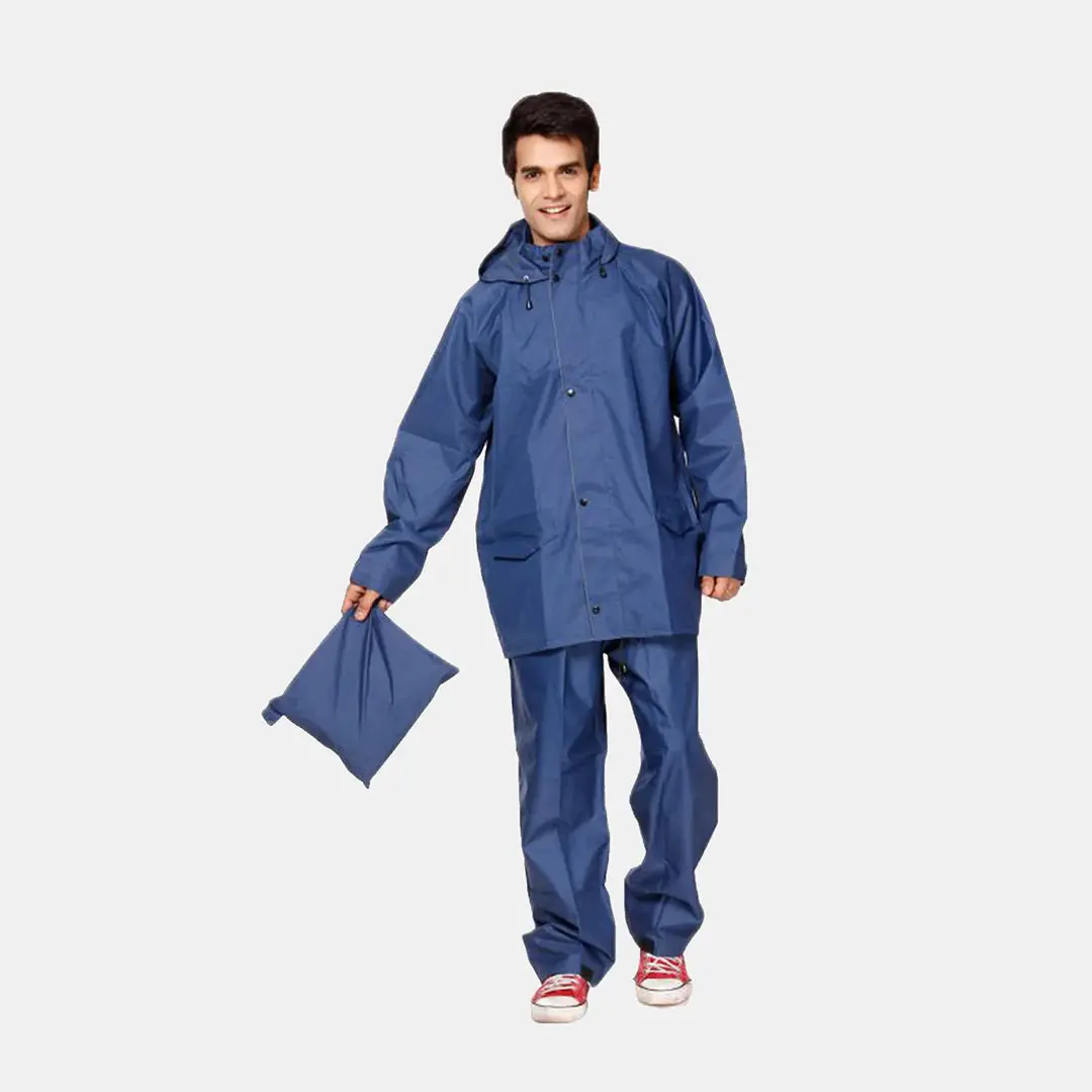 Duckback President Raincoat-Navy Blue 1