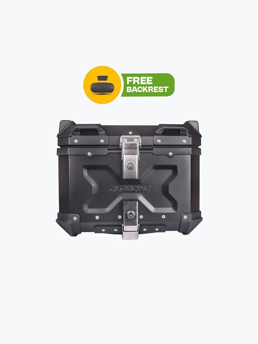 Jb Racing Top Case 45L Black Premium With Back Rest Pad 1