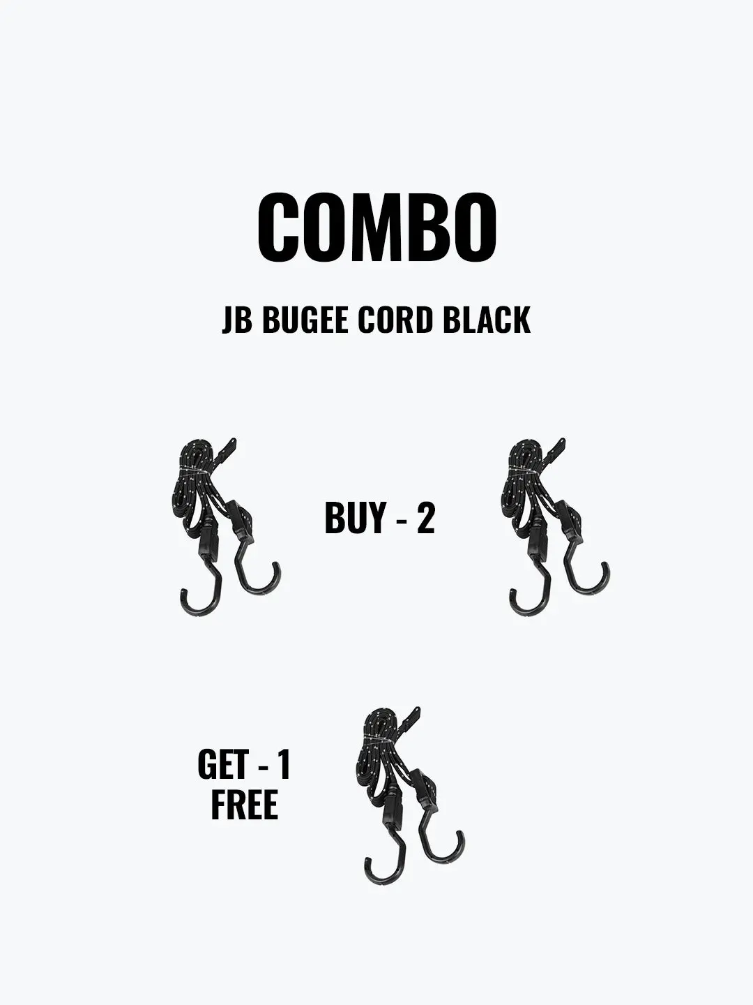 Jb Bungee Cord Black Buy 2 Get 1 1