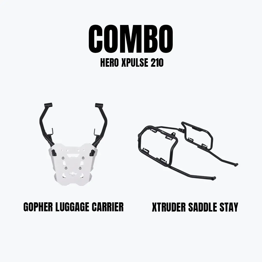 Legundary Hero X Pulse 210 Xtruder Saddle Stay & Gopher Carrier Combo 1