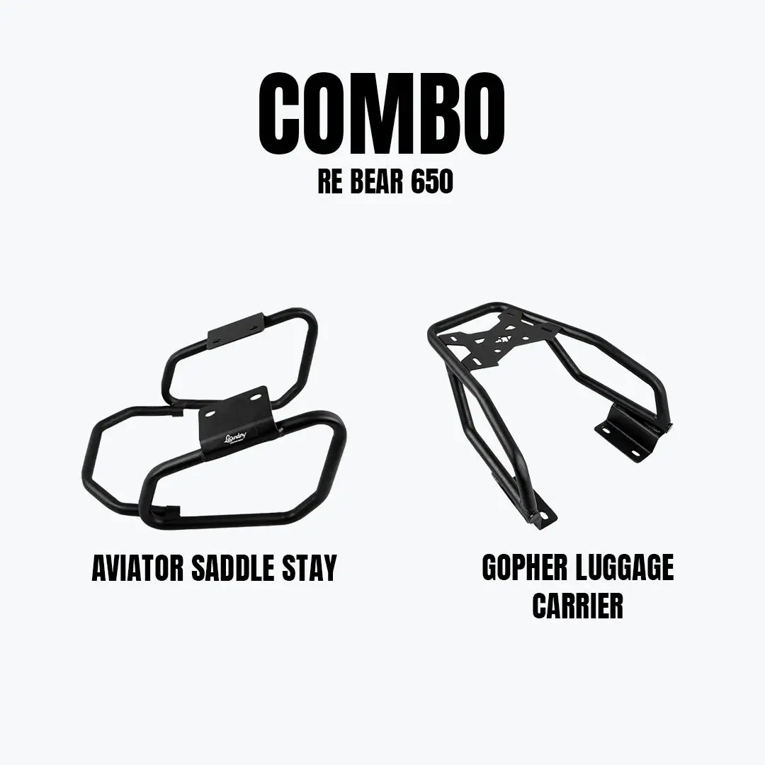Legundary Re Bear 650 Aviator Saddle Stay & Gopher Carrier Combo 1