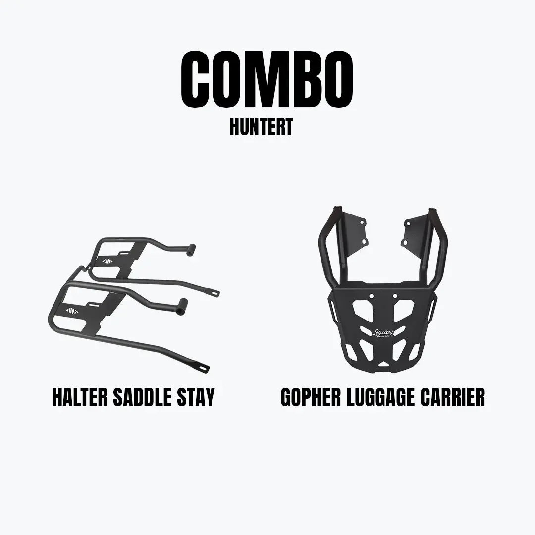 Legundary Hunter Gopher Luggage Carrier & Halter Saddle Stay Combo 1