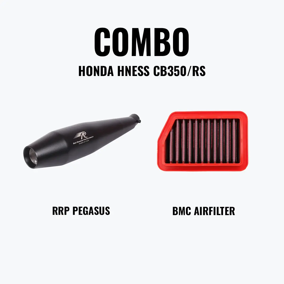 Red Rooster Performance Pegasus Hness Cb350 Mat Blk + Bmc Airfilter 1