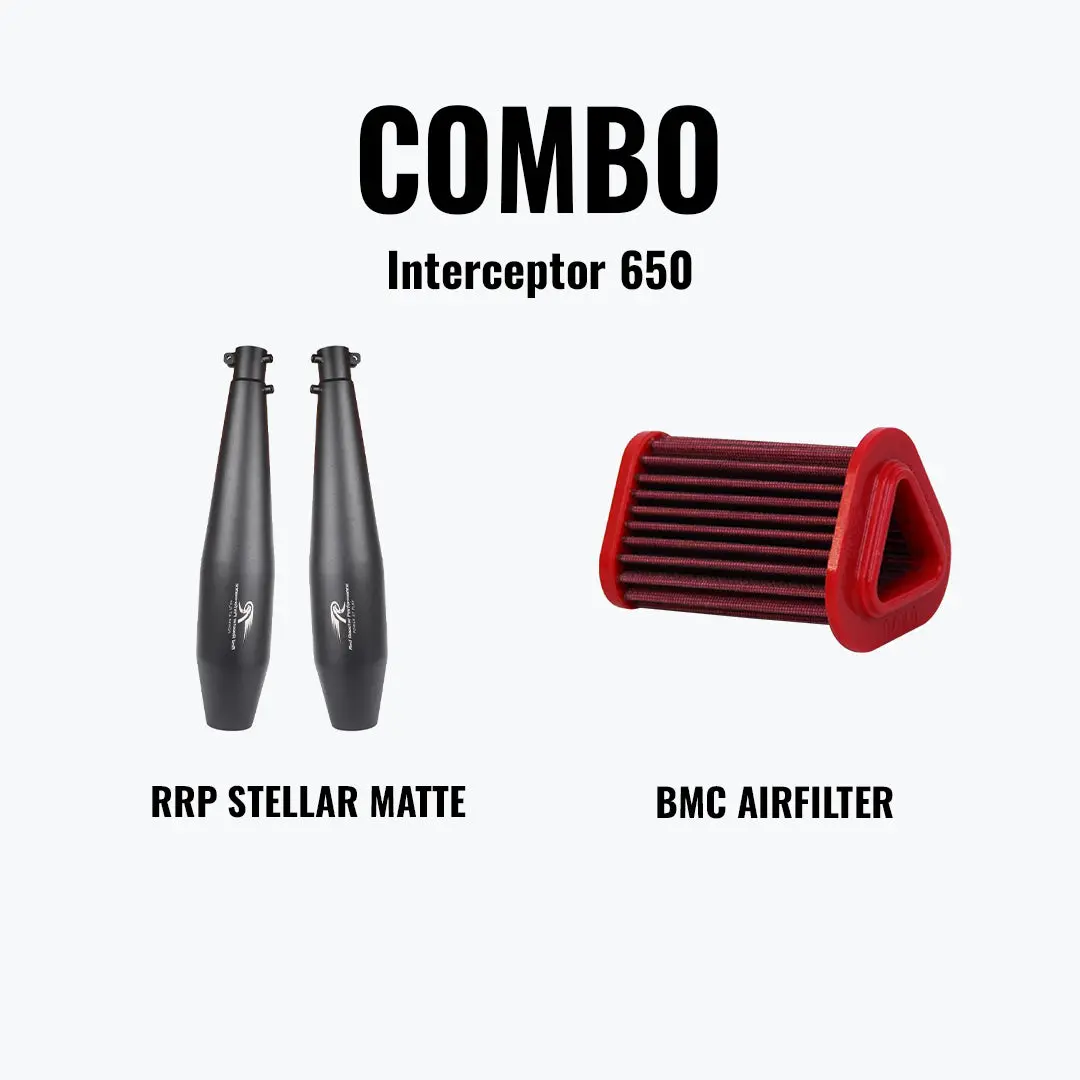 Red Rooster Performance Interceptor Stellar Matte Black + Bmc Airfilter 1