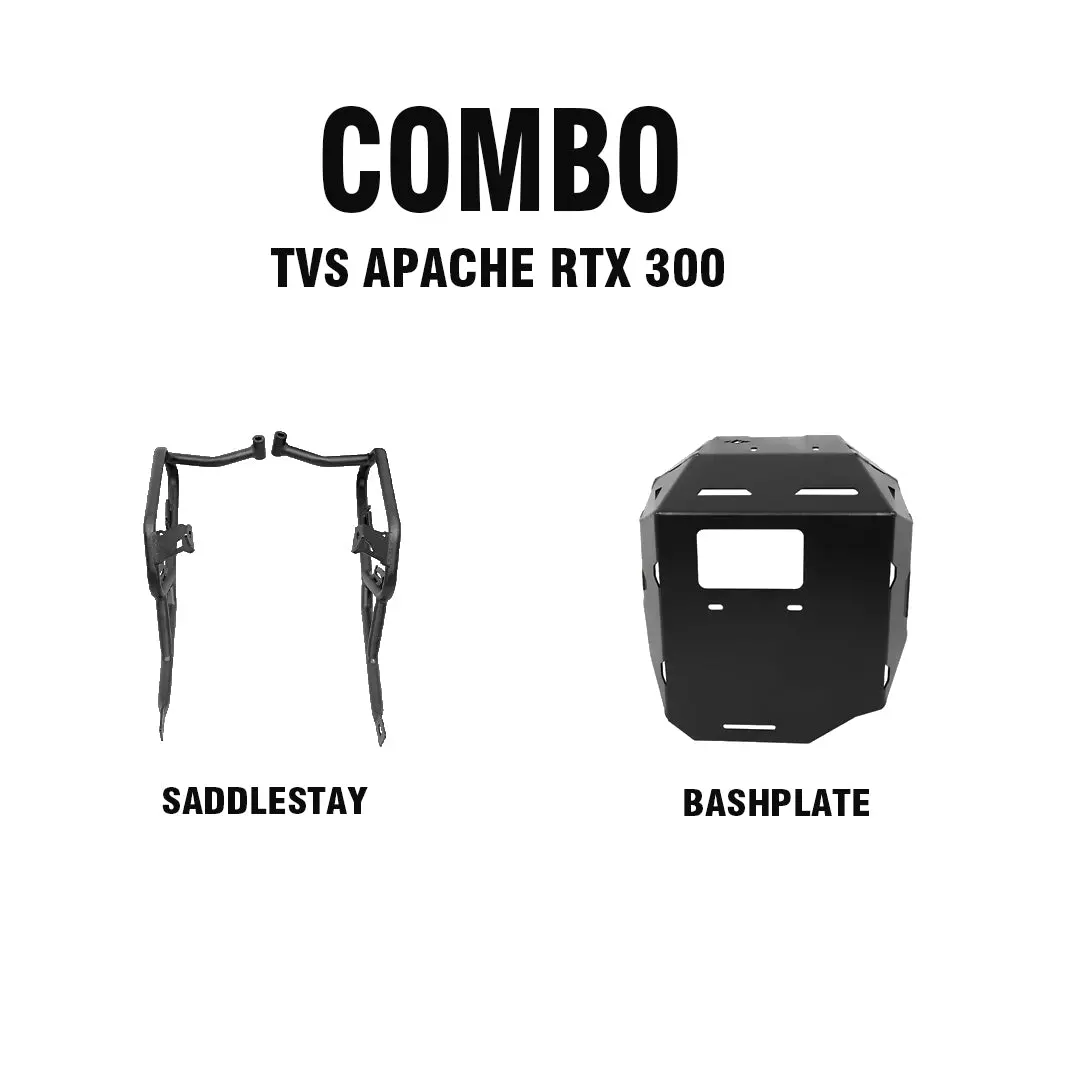 Legundary Tvs Apache Rtx 300 Aviator Saddlestay + Vambrace Bashplate Blk 1