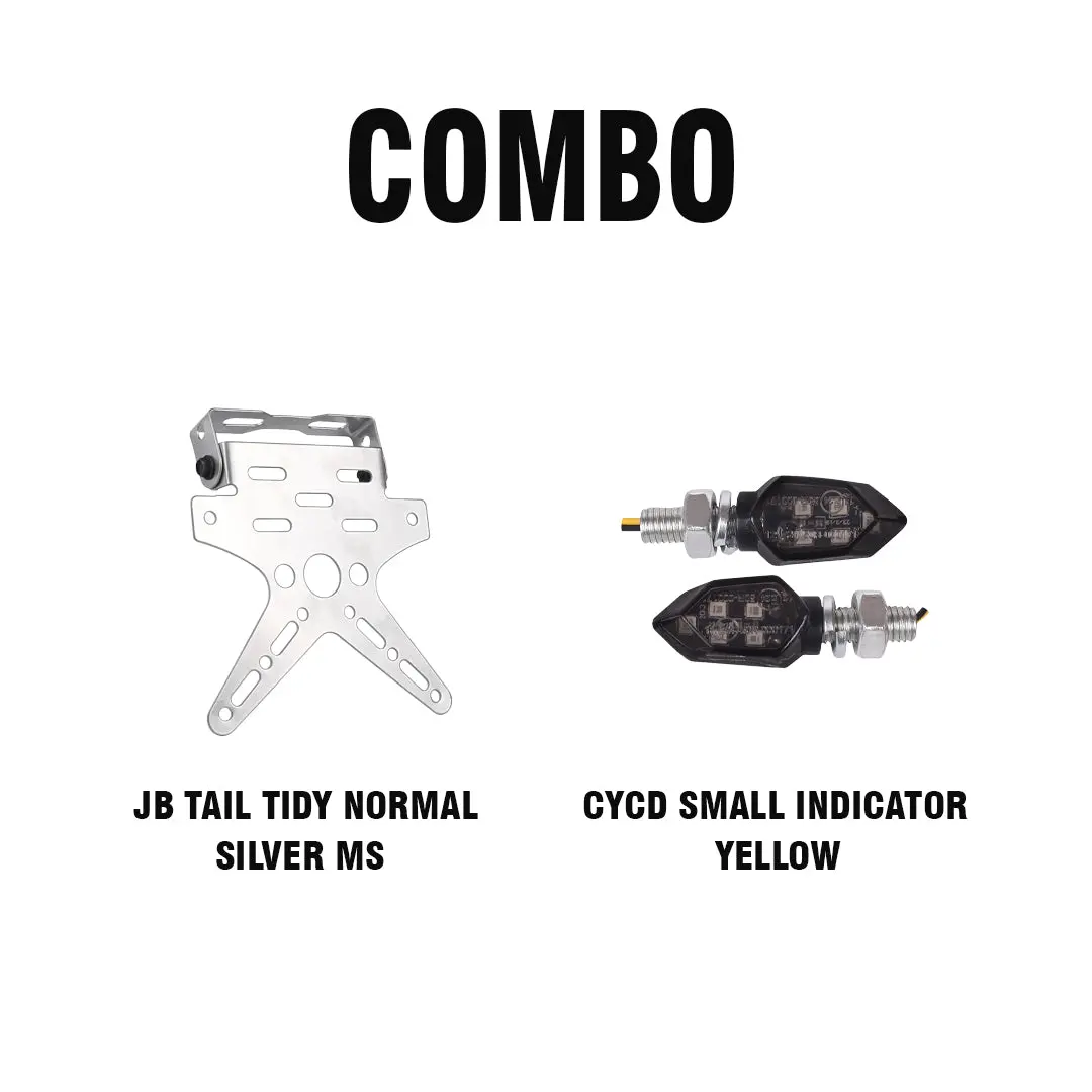 Cycd Small Indicator Yellow + Jb Tail Tidy Normal Silver Ms 1