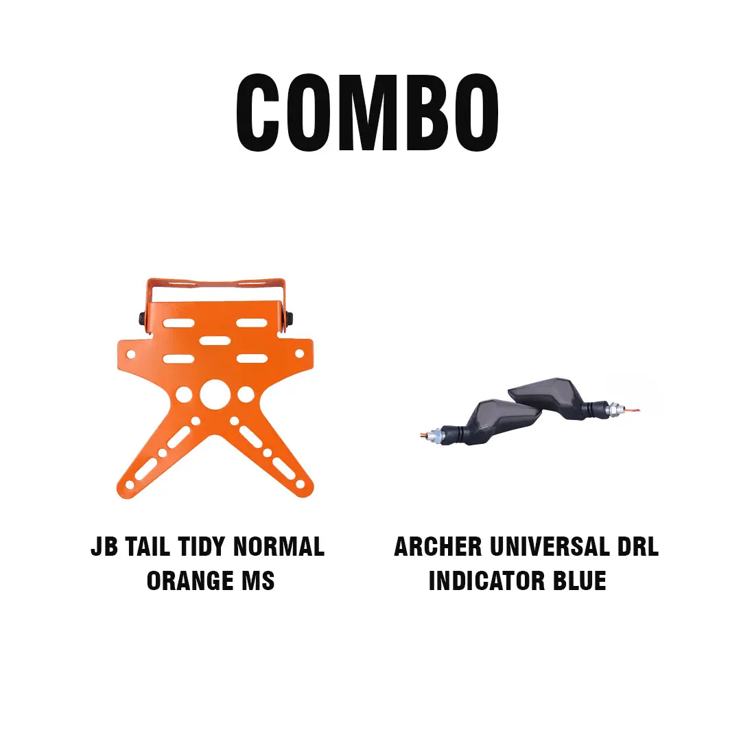 Archer Universal Drl Indicator Blue + Jb Tail Tidy Normal Orange Ms 1