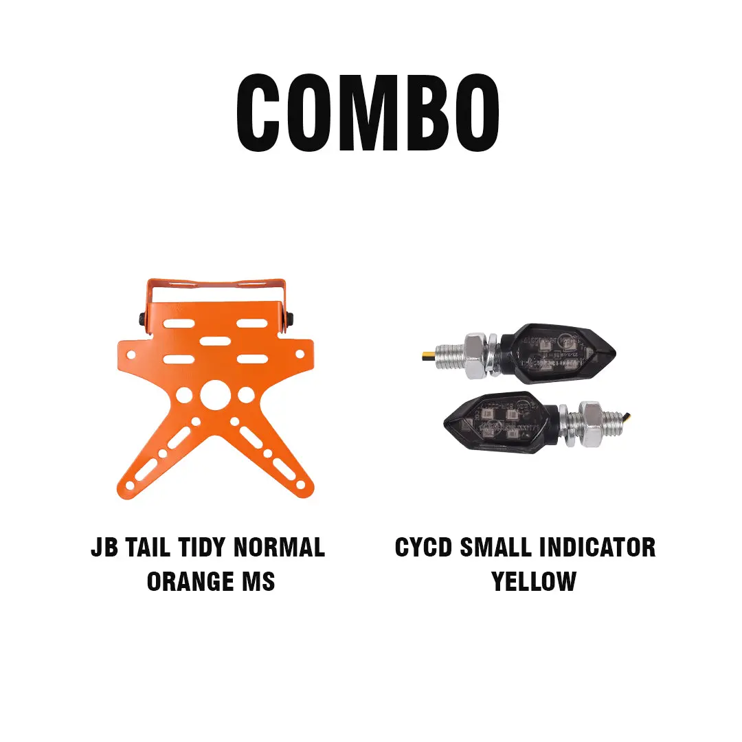 Cycd Small Indicator Yellow + Jb Tail Tidy Normal Orange Ms 1