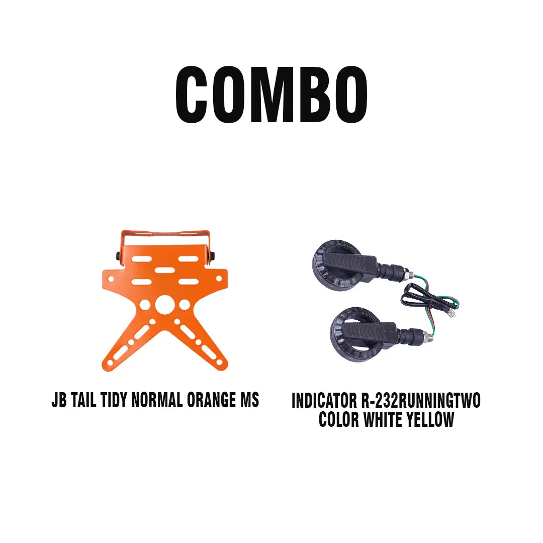 Jb Tail Tidy Normal Orange Ms + Indicator R-232 Running Two Color White Yellow 1
