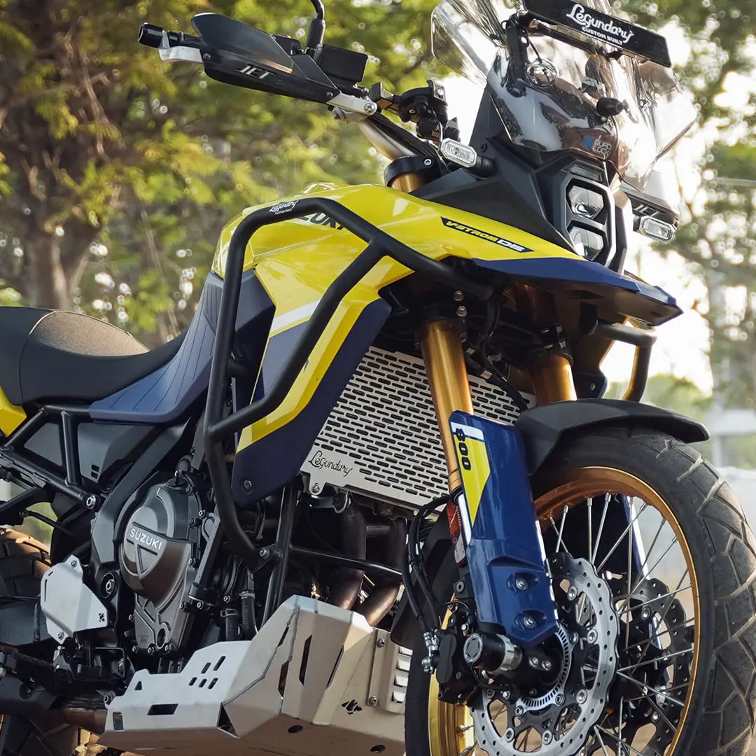 Legundary Suzuki V Strom 800De Vector Radiator Grill Silver 1
