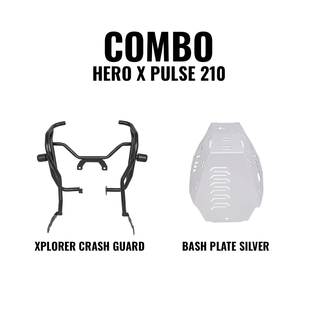 Legundary Xpulse 210 Crash Guard Black X Bash Plate 1