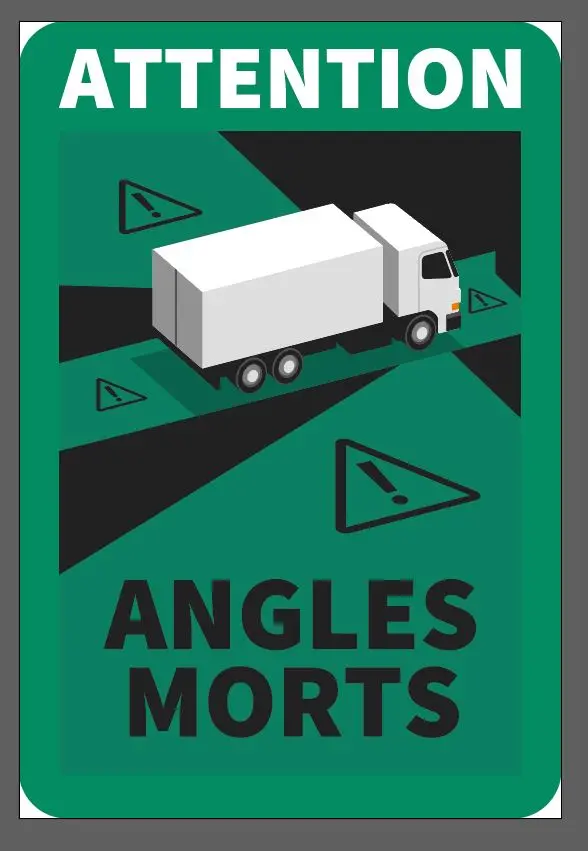 Stickers Angles Morts - Modele Vert(Non Officiel) 1