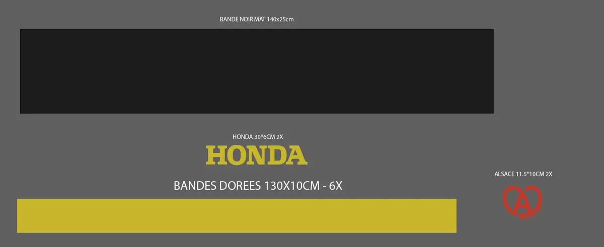 Stickers Personnalises Honda 1